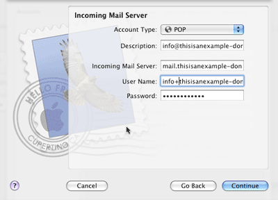 Apple Mail setup